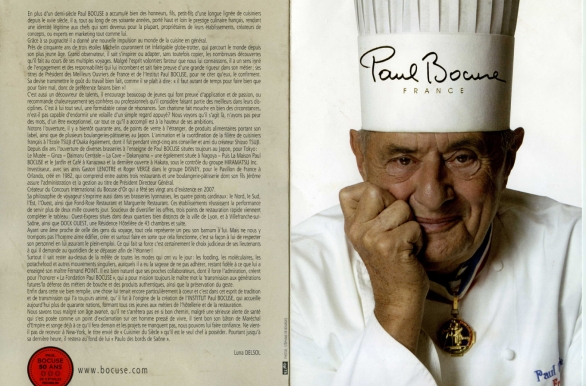 Menu Paul Bocuse 2015 