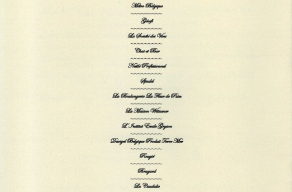 Menu  Emile Gryzon - Restaurant La Rotonde 2017 